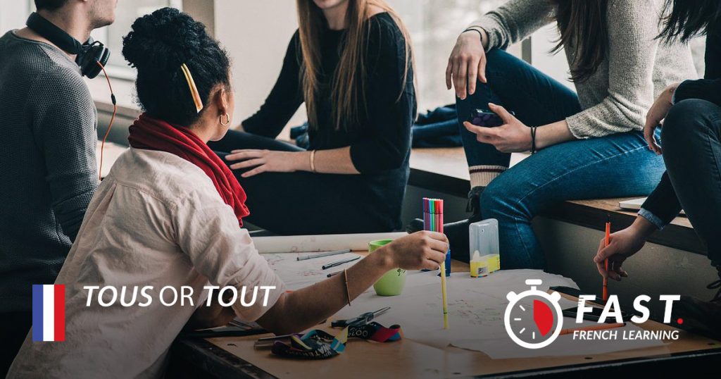 French grammar Tous or tout