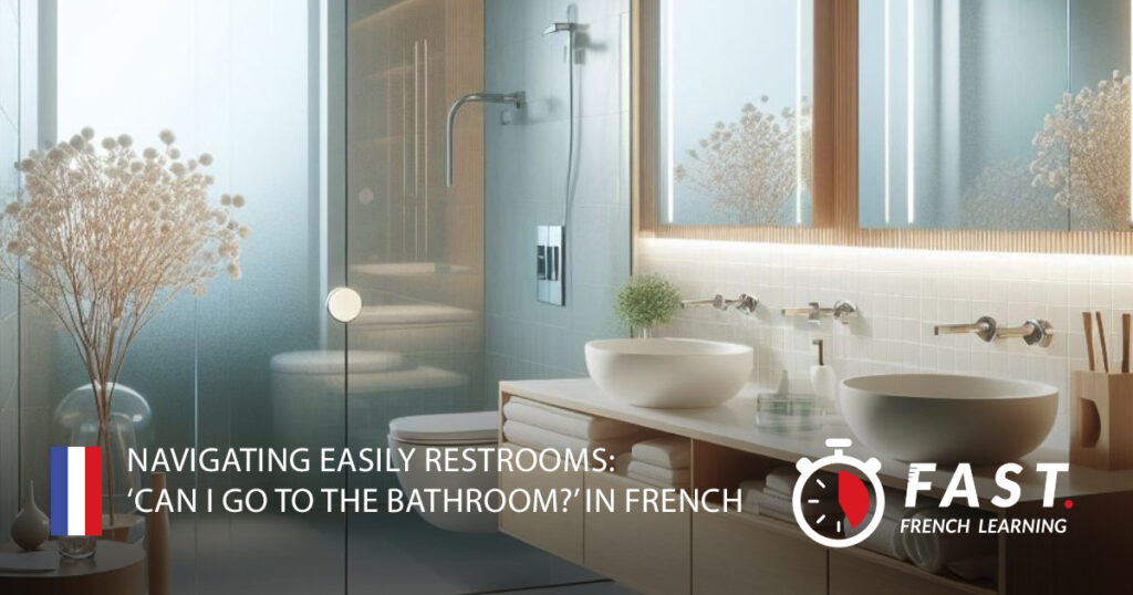 Navigating easily restrooms: 'can I go to the bathroom?' in French