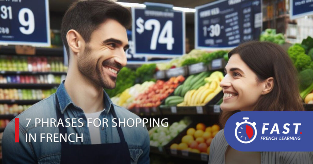 7 phrases for shopping in French