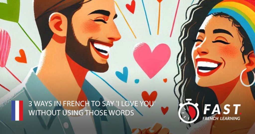 3 ways in French to say 'I love you' without using those words